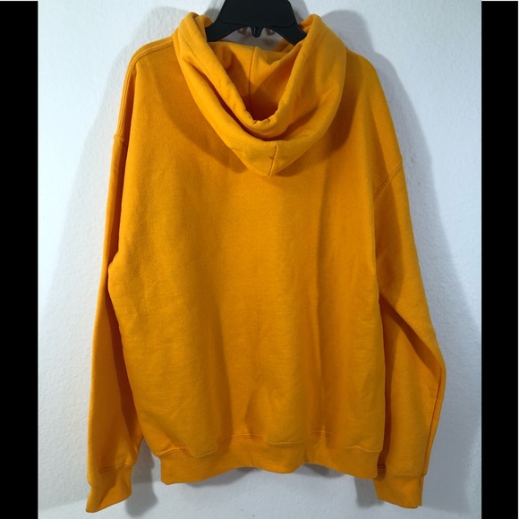 Fila Yellow hoodie unisex sweatshirt Sz medium - Picture 4 of 7